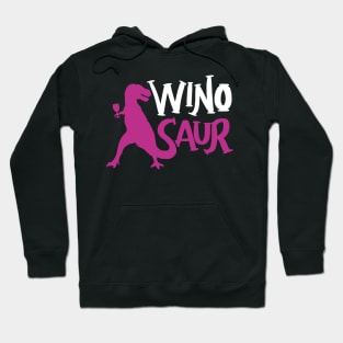 WinoSaur - Funny Wine lover shirts and gifts - T-Rex Hoodie